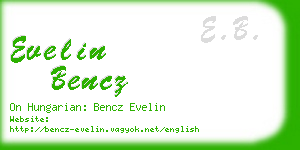 evelin bencz business card